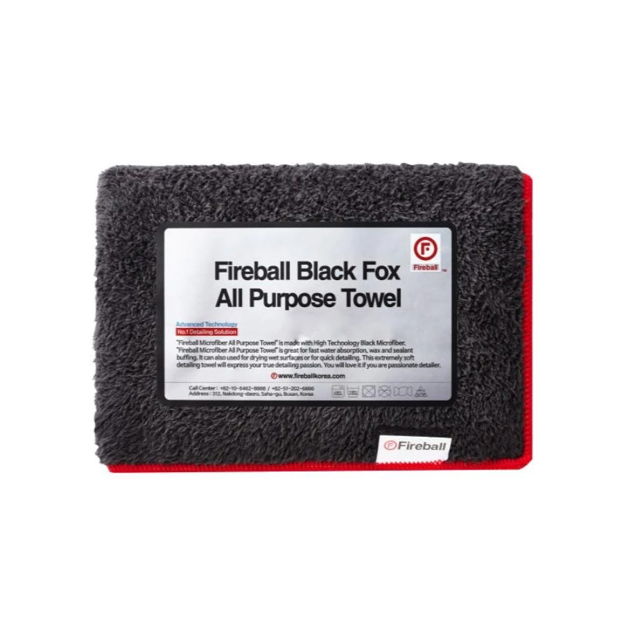 Black Fox All Purpose Towel - Foamee